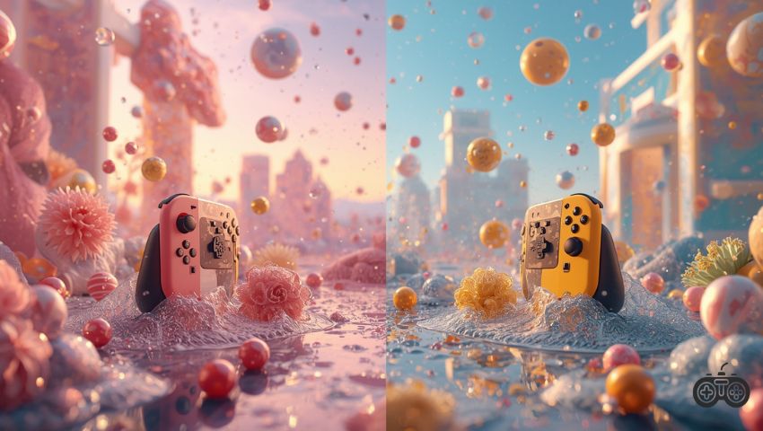 Pastel Pink and Yellow Joy-Cons vs. the New Release
