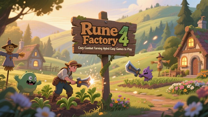Rune Factory 4 Cozy Combat Farming Hybrid Cozy Games to Play