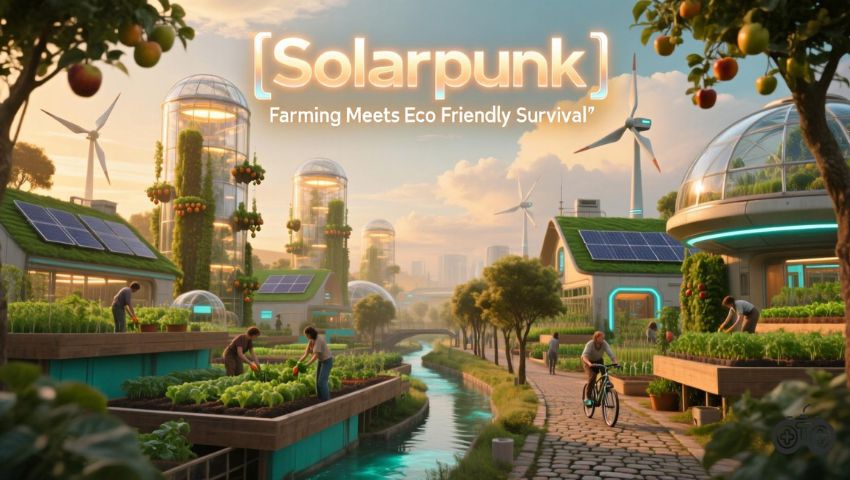 Solarpunk: Farming Meets Eco Friendly Survival