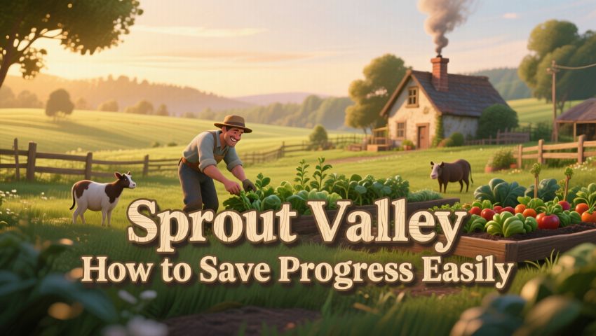 Sprout Valley How to Save Progress Easily