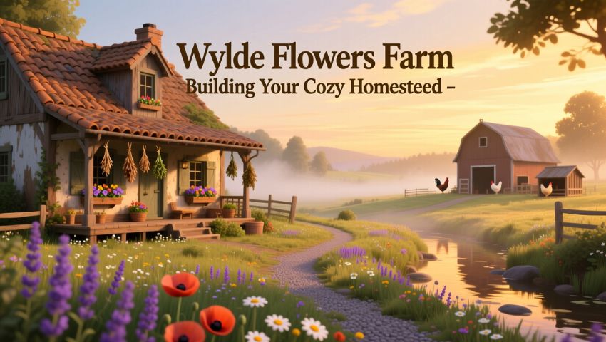 Wylde Flowers Farm Building Your Cozy Homestead