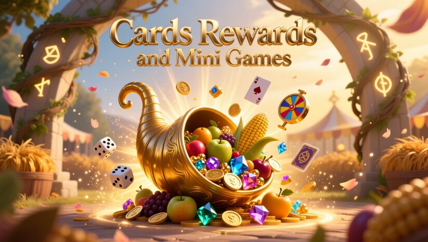 Cards Rewards and Mini Games