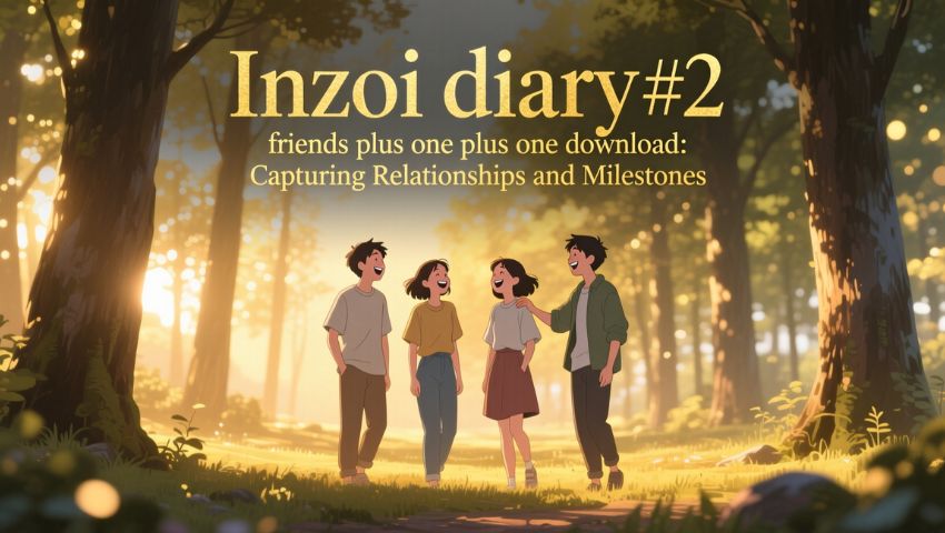 Inzoi diary #2 friends plus one plus one download: Capturing Relationships and Milestones