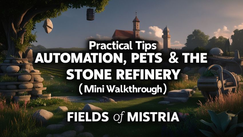 Practical tips Automation, pets and the Stone Refinery (mini walkthrough)