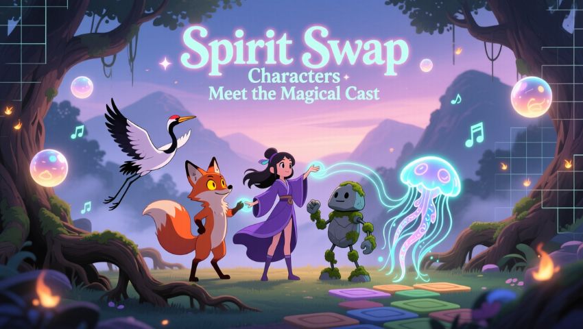 Spirit Swap Characters Meet the Magical Cast