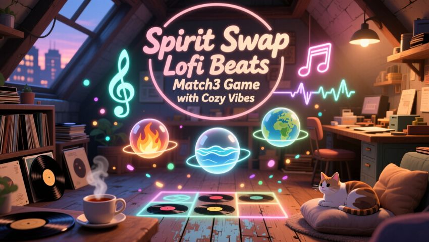 Spirit Swap Lofi Beats Match3 Game with Cozy Vibes  