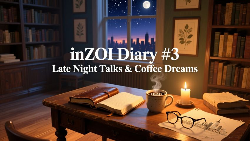 inZOI Diary #3 Late Night Talks & Coffee Dreams