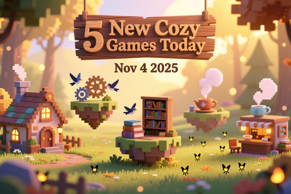 5 New Cozy Games Today Nov 4 2025
