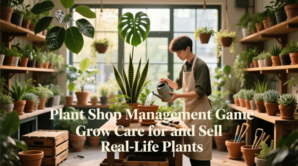 Plant Shop Management Game Grow Care for and Sell Real-Life Plants