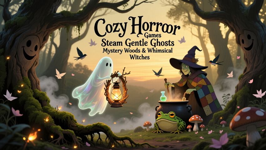 Cozy Horror Games Steam Gentle Ghosts Mystery Woods & Whimsical Witches