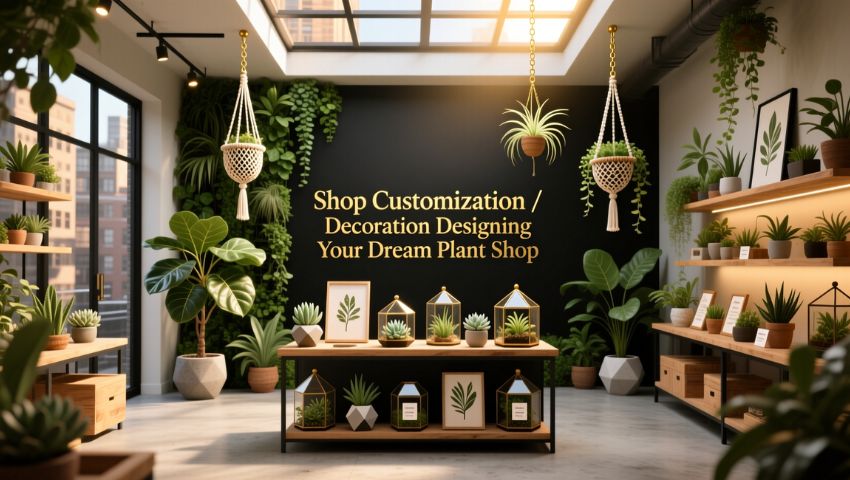 Shop Customization / Decoration Designing Your Dream Plant Shop