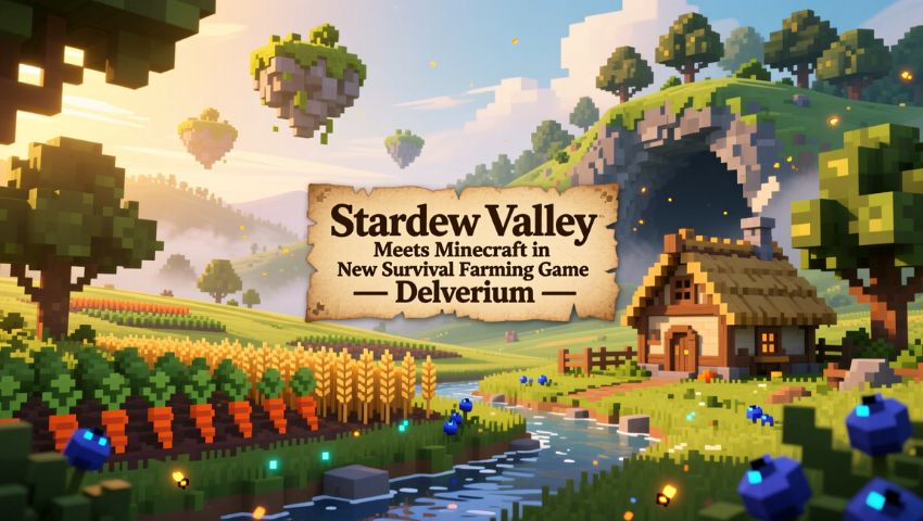 Stardew Valley Meets Minecraft in New Survival Farming Game Delverium