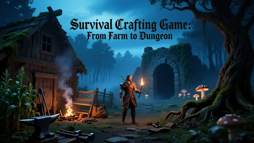 Survival Crafting Game From Farm to Dungeon