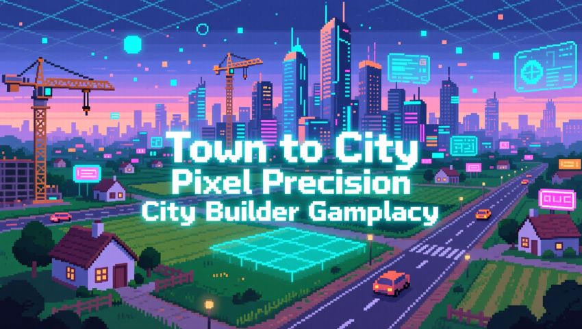 Town to City Pixel Precision City Builder Gameplay