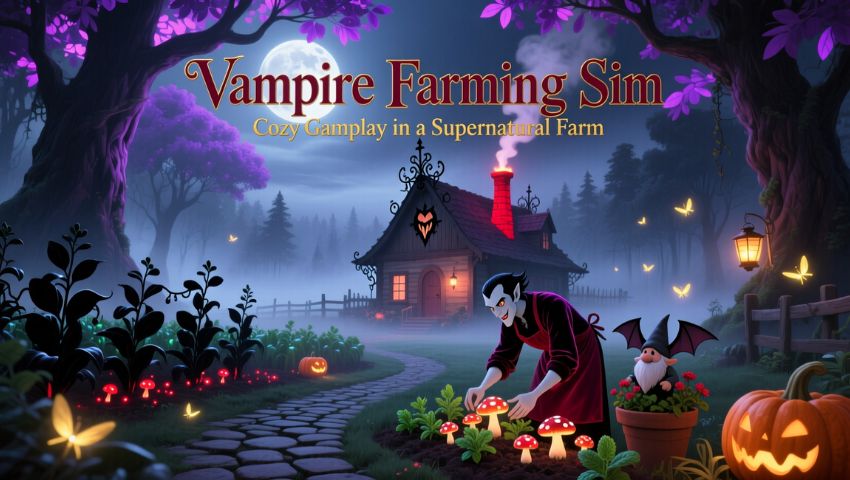 Vampire Farming Sim Cozy Gameplay in a Supernatural Farm