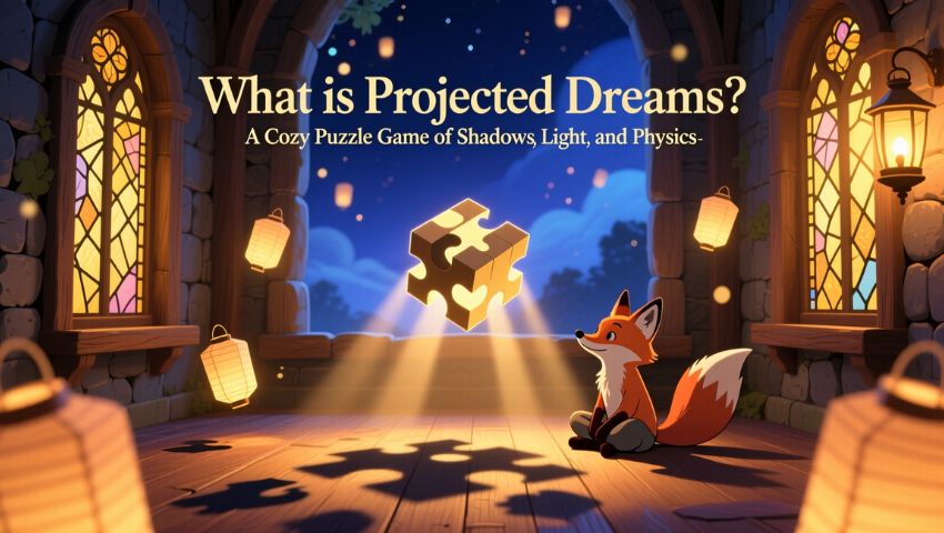 What is Projected Dreams? A Cozy Puzzle Game of Shadows Light and Physics